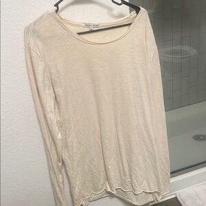 Threads 4 Thought Tan Cream Relaxed Long Sleeve T-Shirt